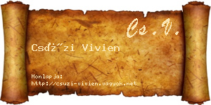 Csúzi Vivien névjegykártya