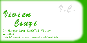 vivien csuzi business card